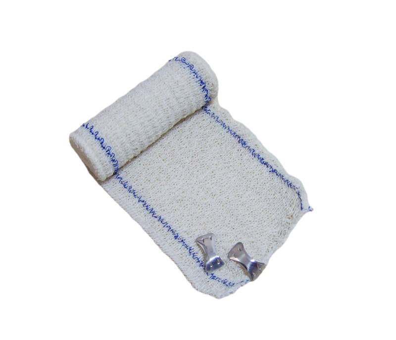Elastic Crepe Bandage with Red/Blue Threads